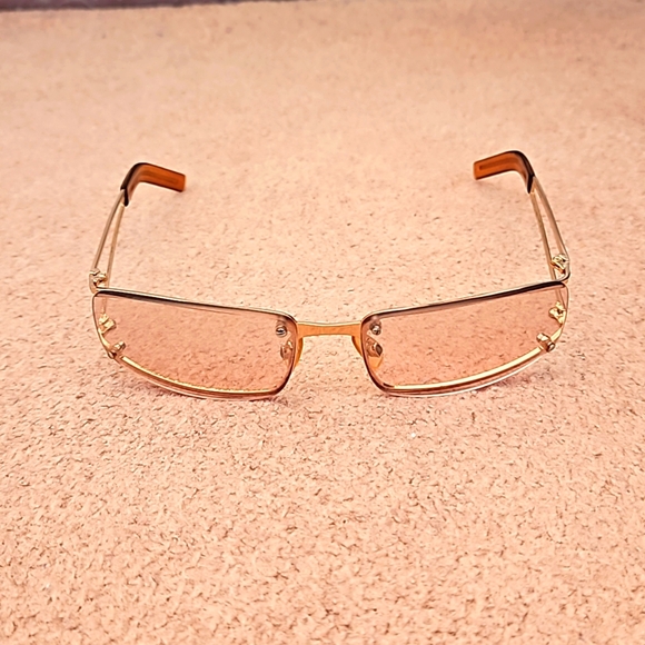 Woman's Pink Gold tinted Sunglasses - Picture 1 of 7
